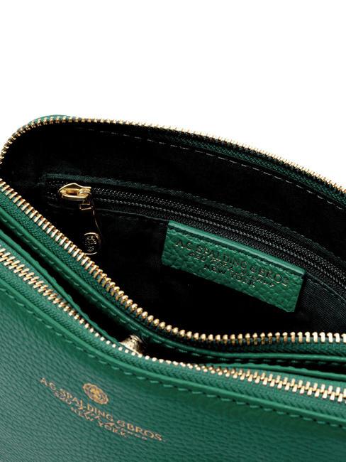 TIFFANY KATE Mini bolso bandolera de piel verde oscuro - Bolsos Mujer