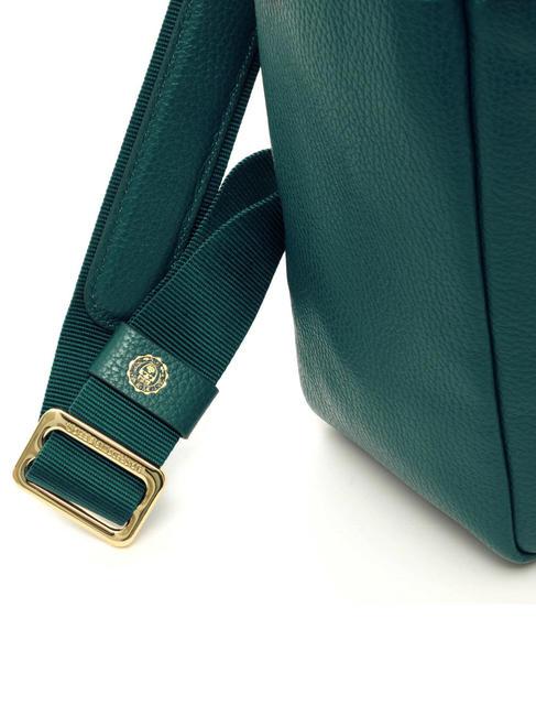 TIFFANY JANE Mochila de piel para pc de 15,6" verde oscuro - Mochilas para port&aacute;til