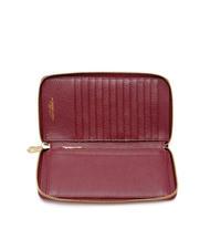 SPALDING TIFFANY Cartera grande de piel con cremallera rojo - Carteras Mujer - 2