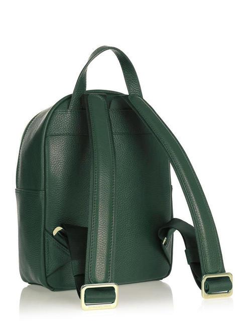 TIFFANY Mochila peque&ntilde;a de piel verde oscuro - Bolsos Mujer