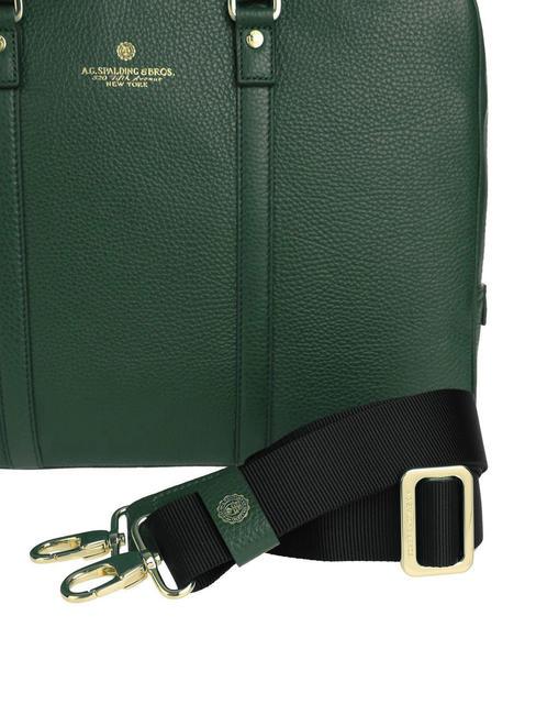 TIFFANY Malet&iacute;n de piel para port&aacute;til de 15" verde oscuro - Maletines de Trabajo