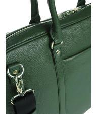 SPALDING TIFFANY Malet&iacute;n de piel para port&aacute;til de 15" verde oscuro - Maletines de Trabajo - 5