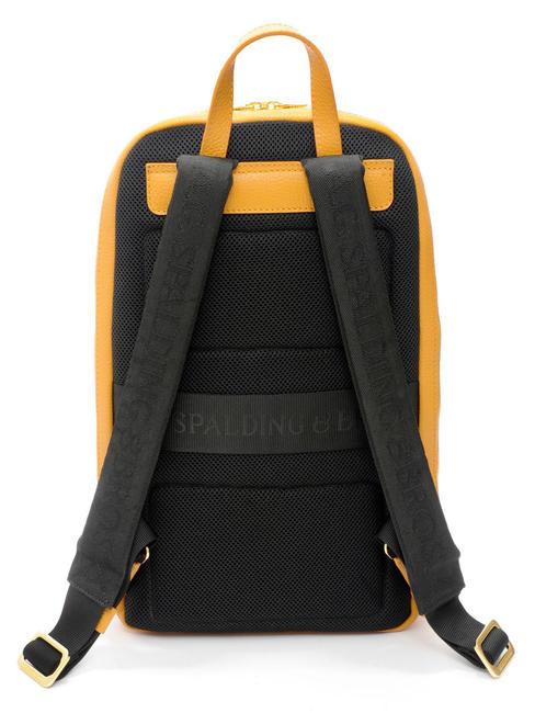 TIFFANY JANE Mochila de piel para pc de 15,6" mostaza - Mochilas para port&aacute;til