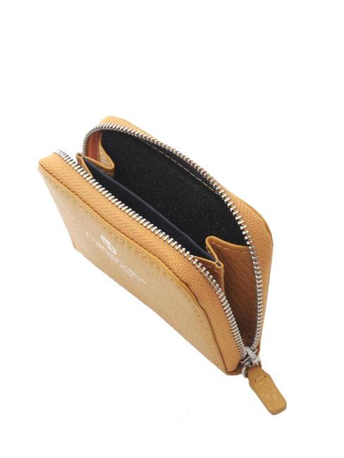 TIFFANY Tarjetero con cremallera alrededor mostaza - Carteras Mujer