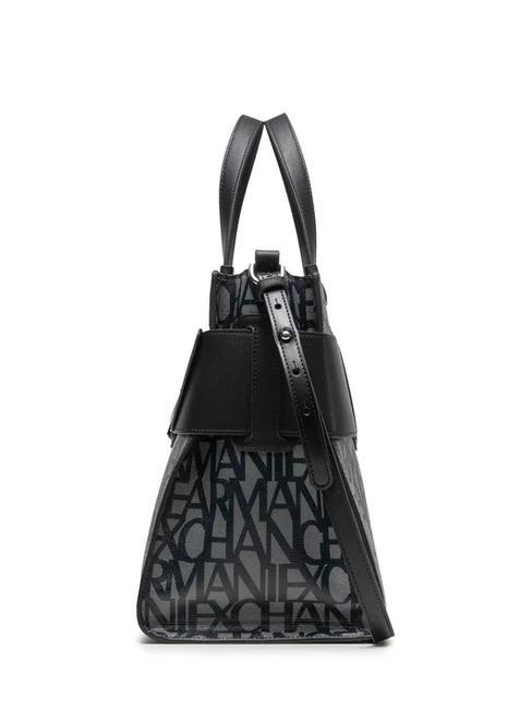 LOGO ALL OVER Bolso de mano con bandolera beige/negro - Bolsos Mujer