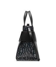 ARMANI EXCHANGE LOGO ALL OVER Bolso de mano con bandolera beige/negro - Bolsos Mujer - 3