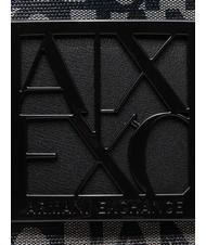 ARMANI EXCHANGE LOGO ALL OVER Bolso de mano con bandolera beige/negro - Bolsos Mujer - 4