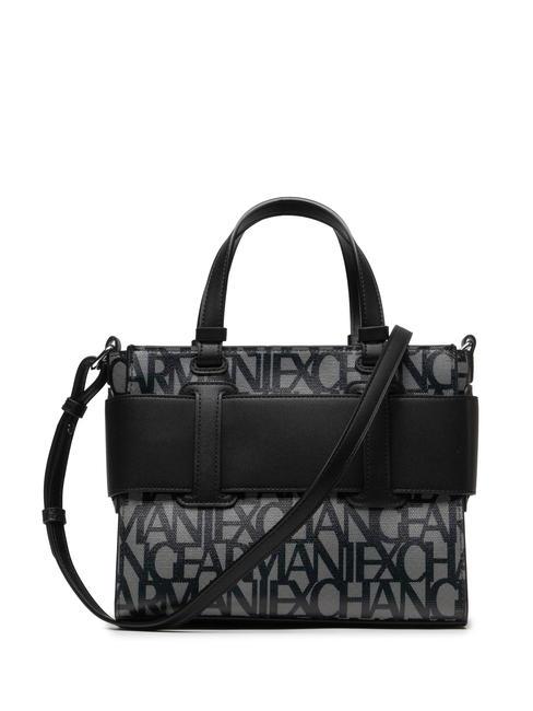 LOGO ALL OVER Bolso pequeño con bandolera beige/negro - Bolsos Mujer