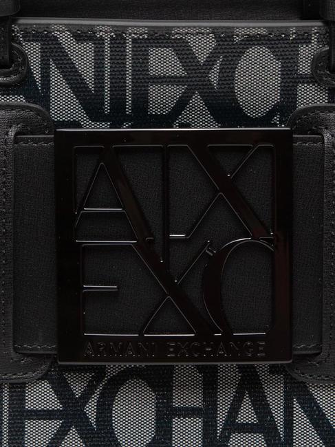 LOGO ALL OVER Bolso pequeño con bandolera beige/negro - Bolsos Mujer