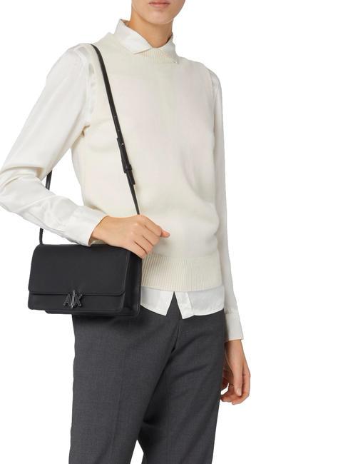 A|X METALLIC bolsa de hombro negro - Bolsos Mujer