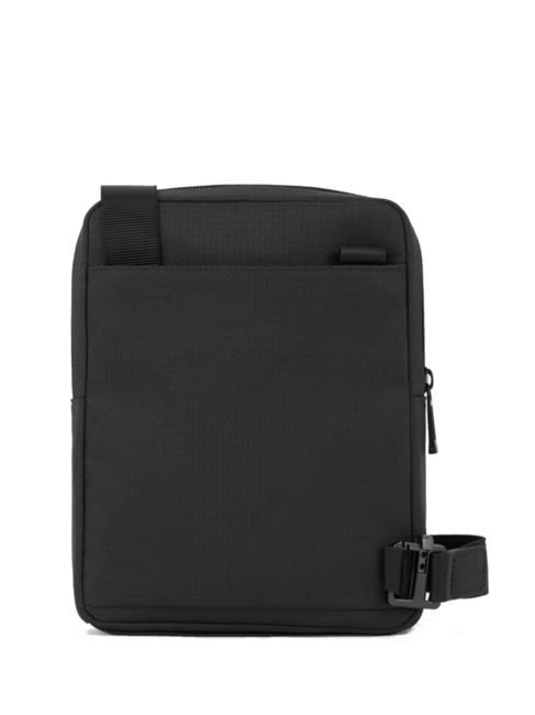 WOLLEM Bolso iPad mini de tela y piel negro - Bandoleras Hombre