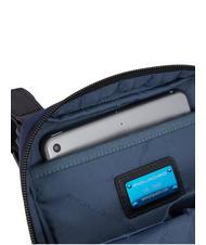 PIQUADRO WOLLEM Bolso iPad mini de tela y piel negro - Bandoleras Hombre - 5