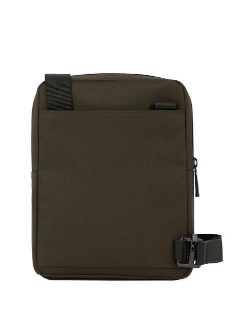 WOLLEM Bolso iPad mini de tela y piel VERDE - Bandoleras Hombre