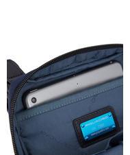 PIQUADRO WOLLEM Bolso iPad mini de tela y piel VERDE - Bandoleras Hombre - 5