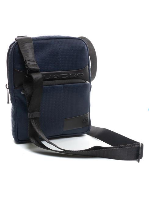 WOLLEM Bolso iPad mini de tela y piel azul - Bandoleras Hombre