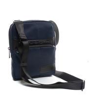 PIQUADRO WOLLEM Bolso iPad mini de tela y piel azul - Bandoleras Hombre - 2