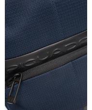 PIQUADRO WOLLEM Bolso iPad mini de tela y piel azul - Bandoleras Hombre - 3