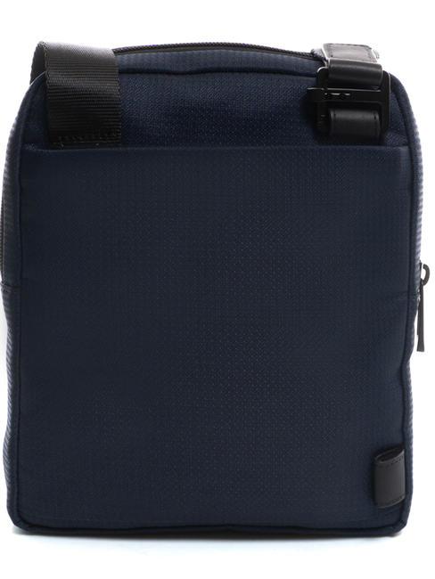 WOLLEM Bolso iPad mini de tela y piel azul - Bandoleras Hombre