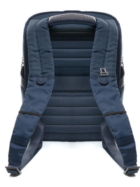 WALLABY Mochila de piel y tela, soporte para pc de 14" azul - Mochilas para portátil