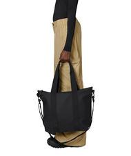 RAINS TOTE BAG MINI Bolsa impermeable negro - Bolsos Mujer - 3
