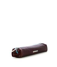 PIQUADRO BLUE SQUARE Funda de cuero CAOBA - Estuches y Accesorios - 2