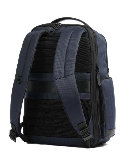 WOLLEM Mochila para portátil de 15,6" en tela y piel azul - Mochilas para portátil