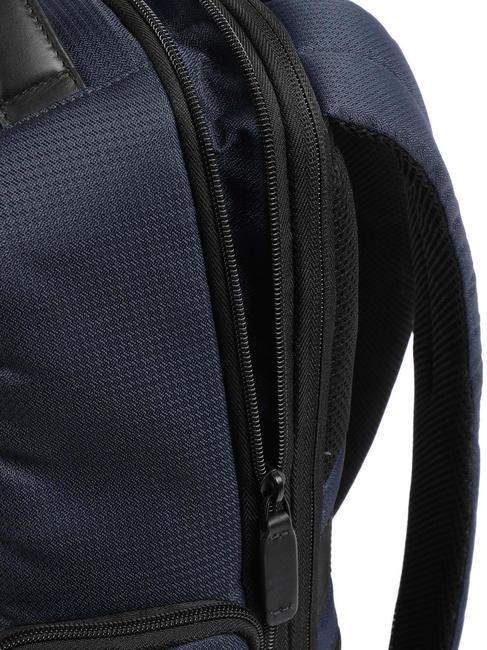 WOLLEM Mochila para portátil de 15,6" en tela y piel azul - Mochilas para portátil