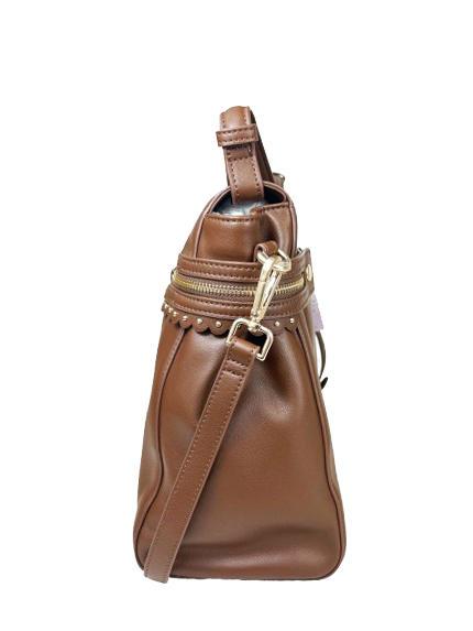 CECILE Bolso de mano con bandolera chocolate - Bolsos Mujer