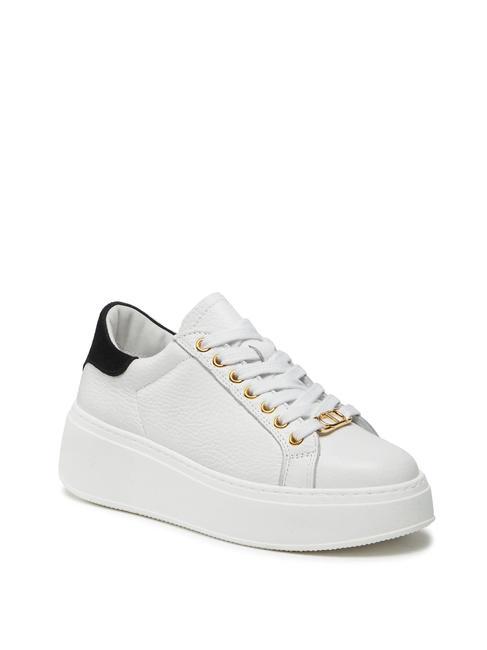 METALLIC LOGO Zapatillas de piel &oacute;ptico / negro - Zapatos Mujer