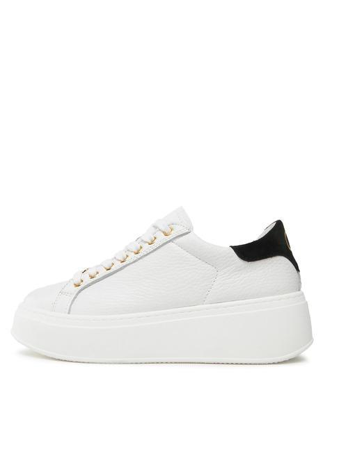 METALLIC LOGO Zapatillas de piel &oacute;ptico / negro - Zapatos Mujer