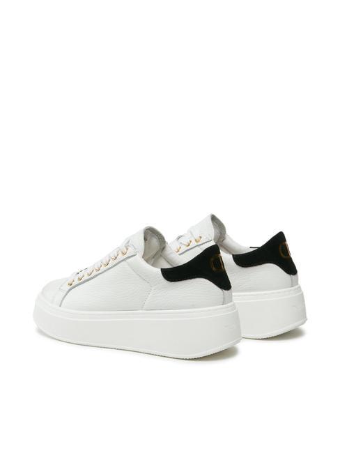 METALLIC LOGO Zapatillas de piel &oacute;ptico / negro - Zapatos Mujer