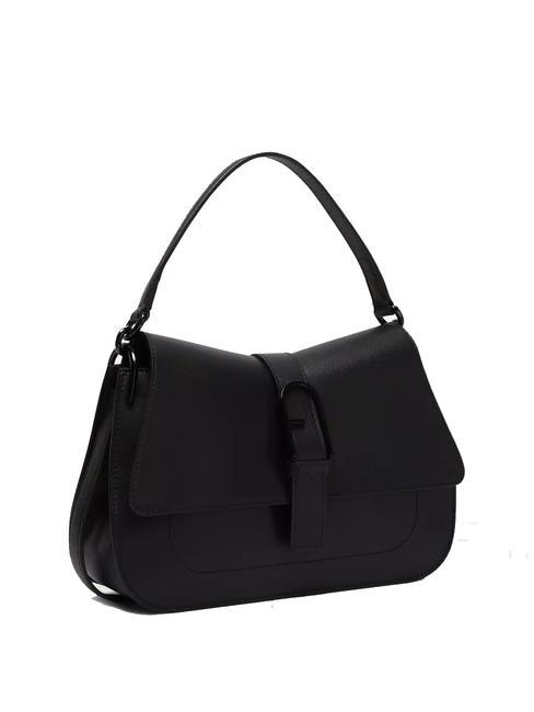 FLOW M bolso de mano m de piel negro - Bolsos Mujer