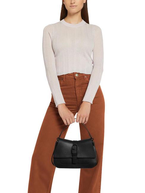 FLOW M bolso de mano m de piel negro - Bolsos Mujer