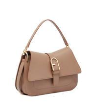 FURLA FLOW M bolso de mano m de piel gris - Bolsos Mujer - 2