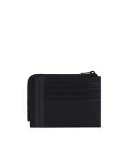 PIQUADRO W122 Monedero y tarjetero de piel negro - Carteras Hombre - 2