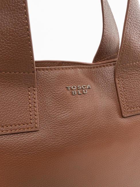 FRAPPE Bolso de piel con bandolera DarkBrown - Bolsos Mujer