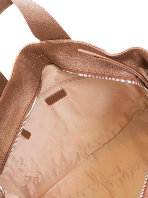 FRAPPE Bolso de piel con bandolera DarkBrown - Bolsos Mujer