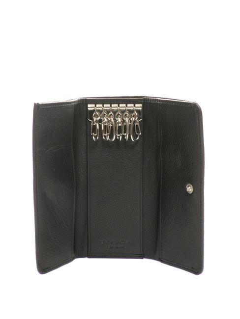 BASIC Estuche para llaves de cuero negro - Llaveros