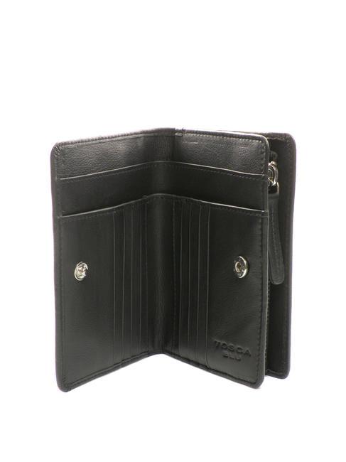 BASIC Cartera mediana de piel negro - Carteras Mujer