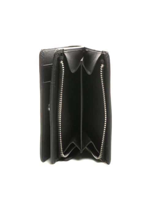 BASIC Cartera mediana de piel negro - Carteras Mujer