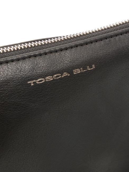 BASIC Bolso bandolera de piel negro - Bolsos Mujer