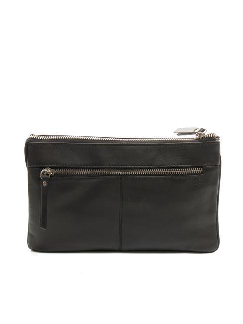 BASIC Bolso bandolera de piel negro - Bolsos Mujer