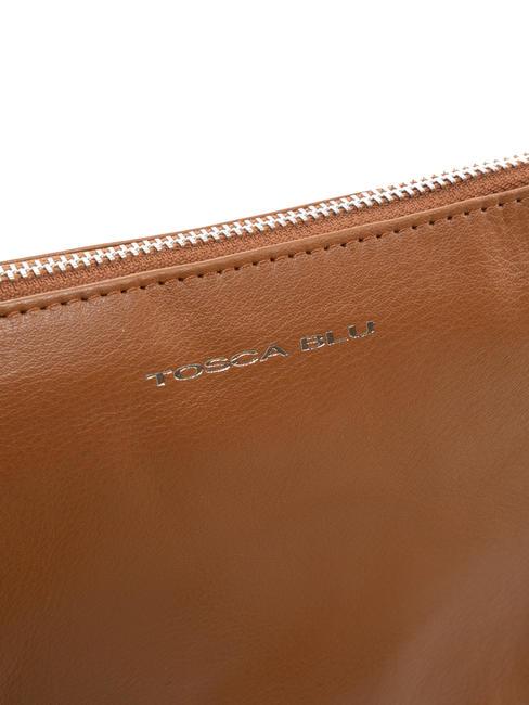 BASIC Bolso bandolera de piel BROWN - Bolsos Mujer