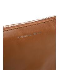 TOSCA BLU BASIC Bolso bandolera de piel BROWN - Bolsos Mujer - 3