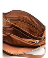 TOSCA BLU BASIC Bolso bandolera de piel BROWN - Bolsos Mujer - 5