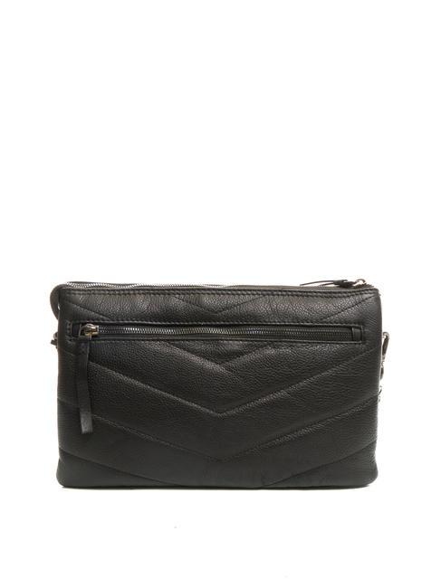 PAN CAKE Bolso de piel con bandolera negro - Bolsos Mujer