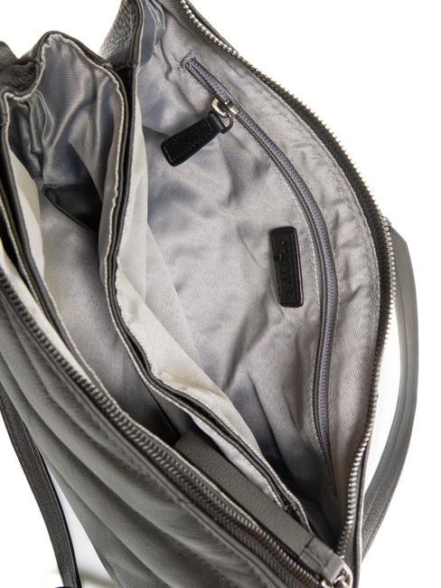 PAN CAKE Bolso de piel con bandolera negro - Bolsos Mujer