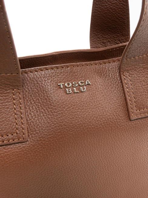 FRAPPE Bolso mediano de piel con bandolera DarkBrown - Bolsos Mujer
