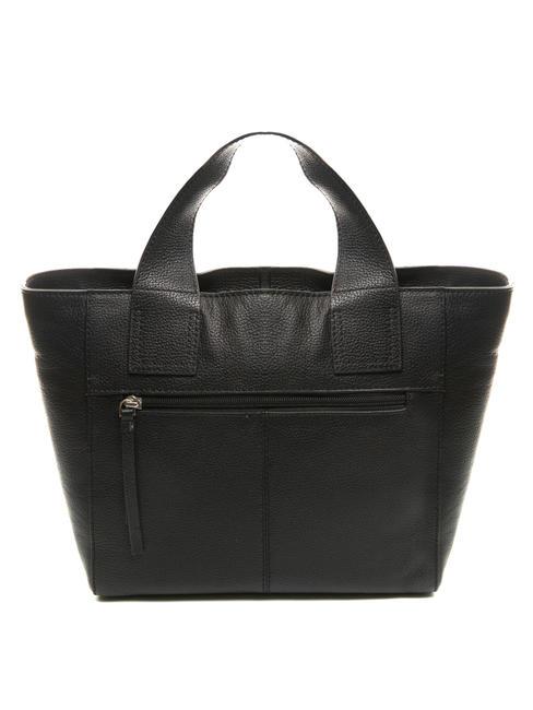 FRAPPE Bolso mediano de piel con bandolera negro - Bolsos Mujer