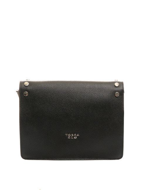 CONFETTI Bolso bandolera de piel negro - Bolsos Mujer